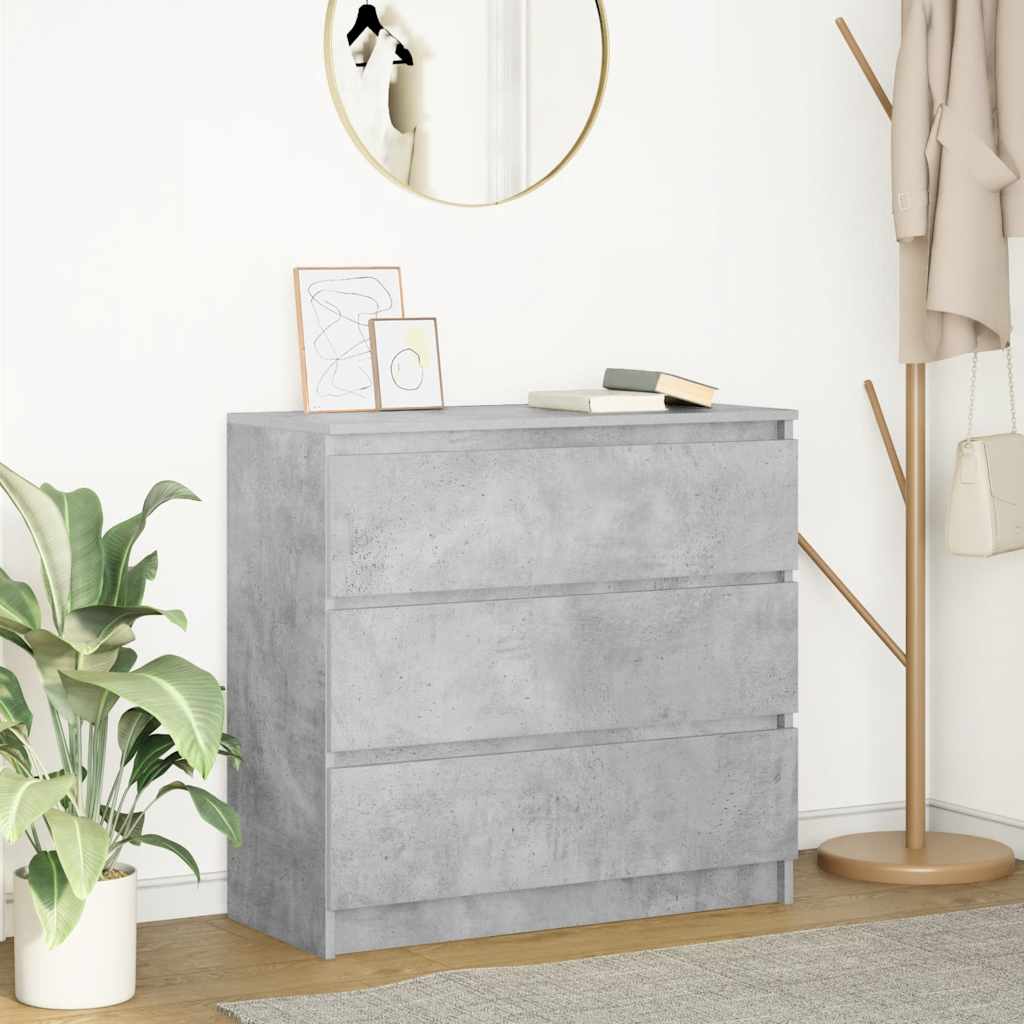 Vidaxl dressoir 80x35x76 cm spaanplaat betongrijs