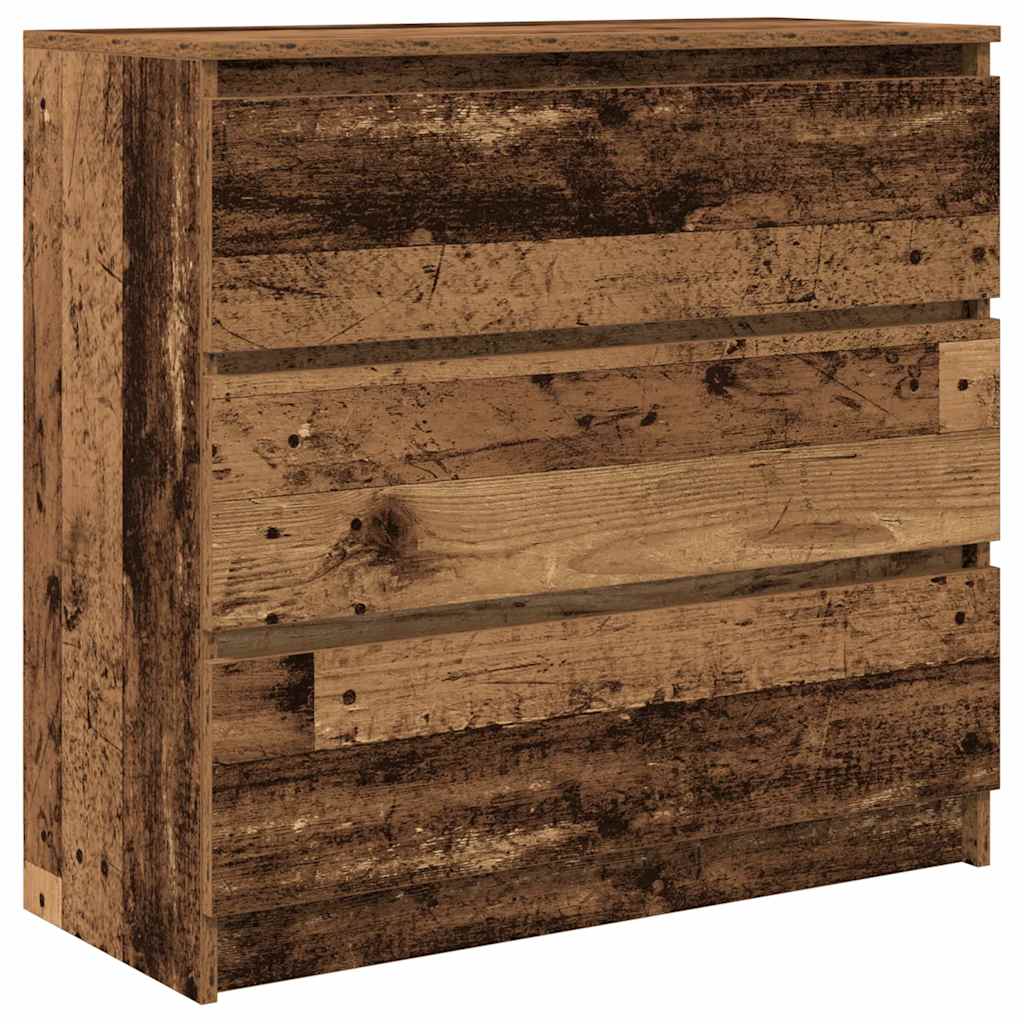 Vidaxl dressoir 80x35x76 cm spaanplaat oud hout
