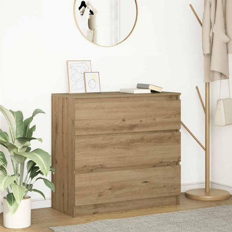 Vidaxl dressoir 80x35x76 cm spaanplaat ambachtelijk eikenkleurig