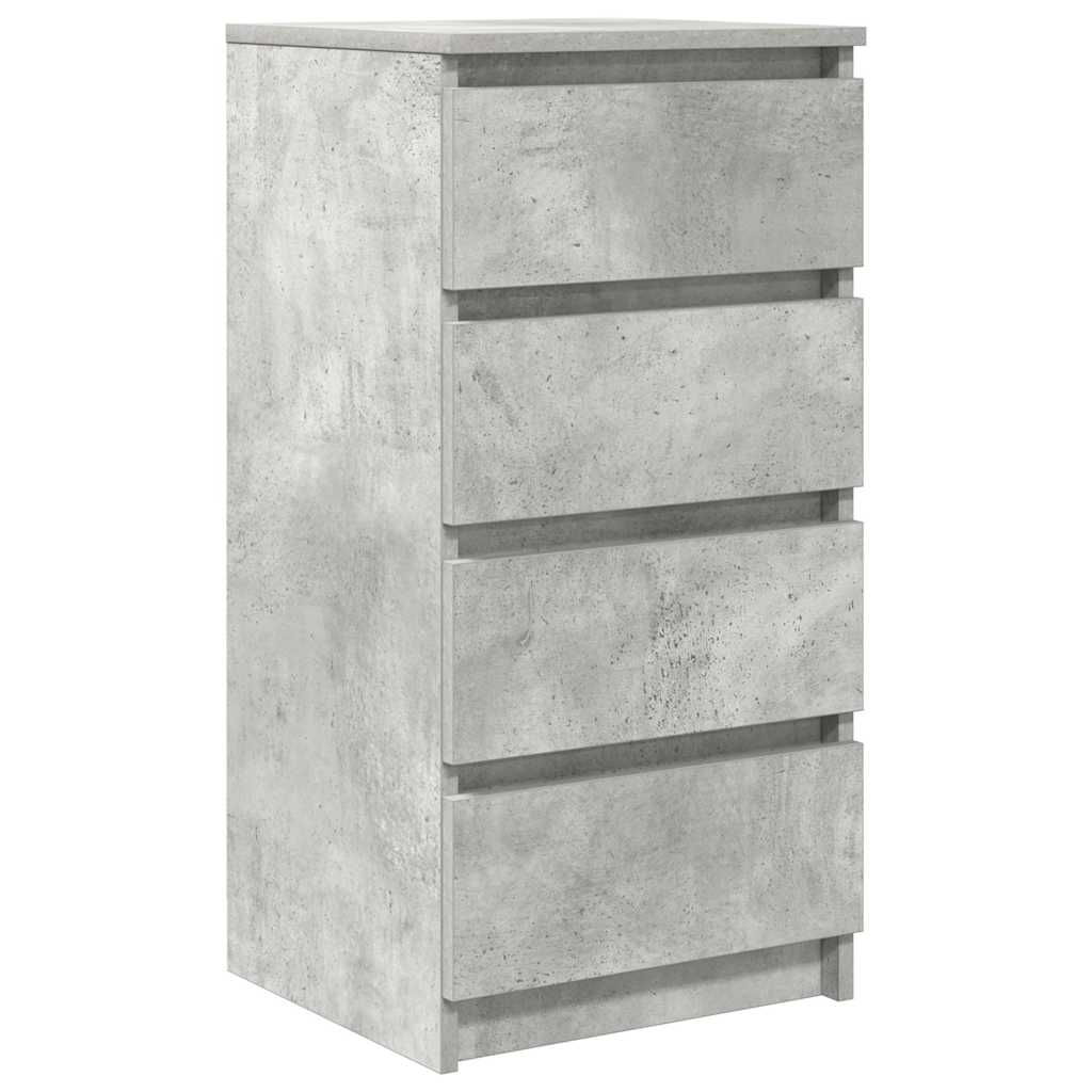 Vidaxl dressoir 37,5x35x76 cm bewerkt hout betongrijs