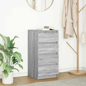 Vidaxl dressoir 37,5x35x76 cm bewerkt hout grijs sonoma eikenkleurig