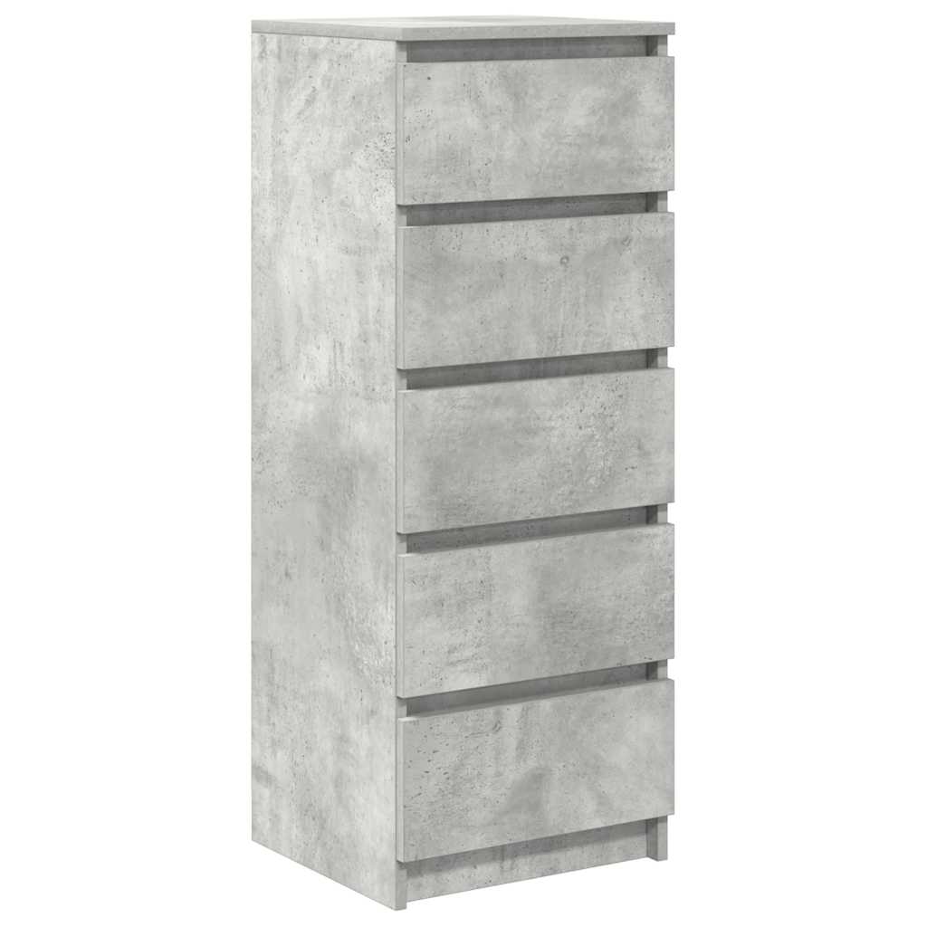 Vidaxl dressoir met lades 37,5x35x99 cm spaanplaat betongrijs