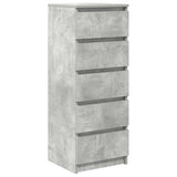 Vidaxl dressoir met lades 37,5x35x99 cm spaanplaat betongrijs