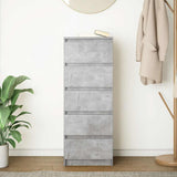 Vidaxl dressoir met lades 37,5x35x99 cm spaanplaat betongrijs