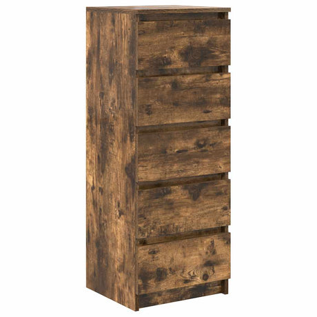 Vidaxl dressoir met lades 37,5x35x99 cm spaanplaat gerookt eikenhout