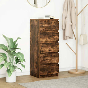 Vidaxl dressoir met lades 37,5x35x99 cm spaanplaat gerookt eikenhout