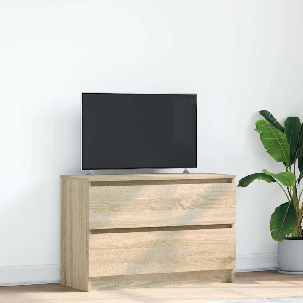 Vidaxl tv-meubel 80x35x54 cm spaanplaat sonoma eikenkleurig