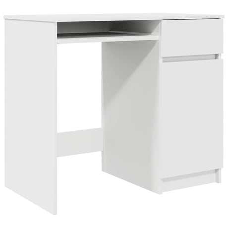 Vidaxl bureau 86x49x76 cm spaanplaat wit