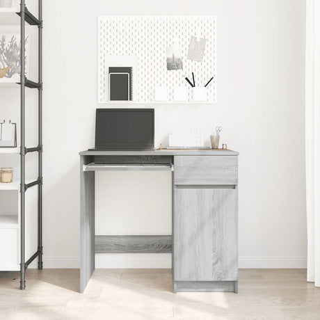 Vidaxl bureau 86x49x76 cm spaanplaat grijs sonoma