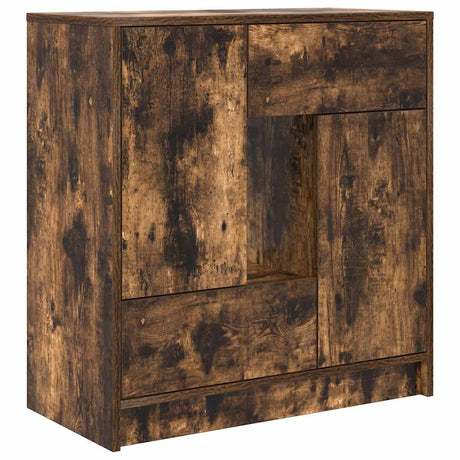 Vidaxl dressoir met lades en deuren 70,5x34x74,5 cm gerookt eiken