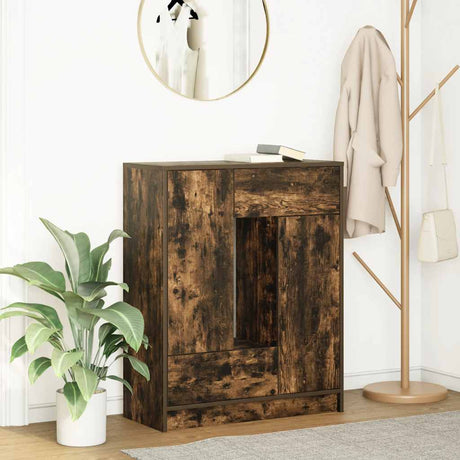 Vidaxl dressoir met lades en deuren 73x31x90 cm gerookt eiken