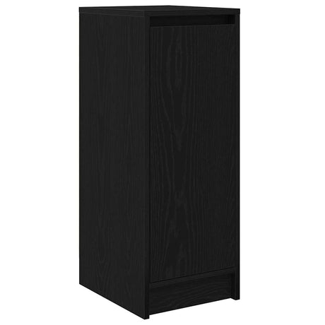 Vidaxl schoenenkast 29,5x34x76 cm spaanplaat zwart eikenkleurig