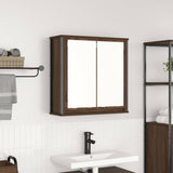 Vidaxl badkamerwandkast met spiegel 60x21x60 cm bruin eiken