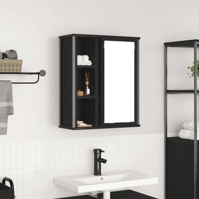 Vidaxl badkamerwandkast met spiegel 50x21x60 cm eikenkleurig