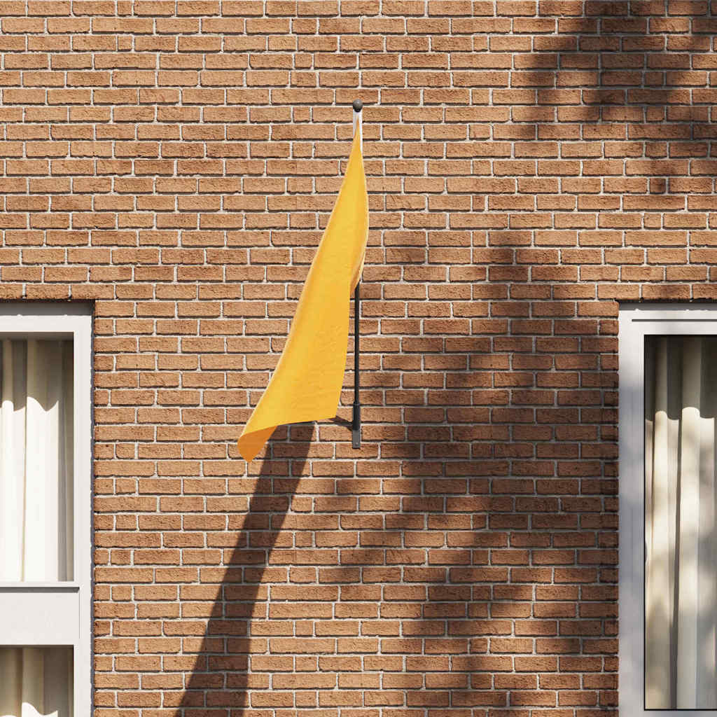 Vidaxl vlaggen mast houder zwart 15 x 3 x 0,35 cm staal