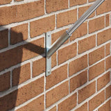 Vidaxl vlaggen mast houder zilver 15 x 3 x 0,35 cm staal