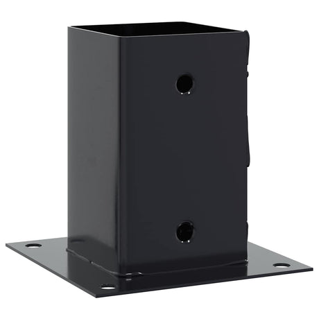 Vidaxl spokkels vierkant 12 st 91x91 mm antraciet staal gepoedercoat