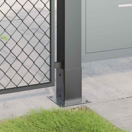 Vidaxl spokkels vierkant 12 st 91x91 mm antraciet staal gepoedercoat