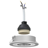 Vidaxl spotje zilver 9 x 9 x 2 cm aluminium