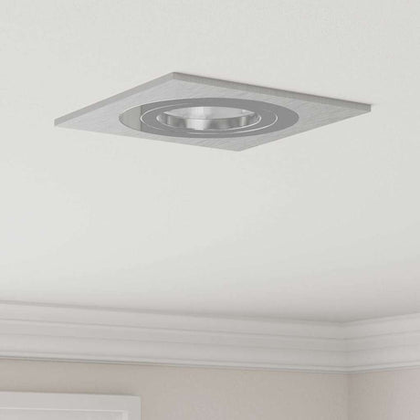 Vidaxl spotje 24 st zilver 9 x 9 x 2 cm aluminium