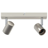 Vidaxl plafondspot met schijnwerpers nikkel 26 x 6,5 x 11,5 cm metaal