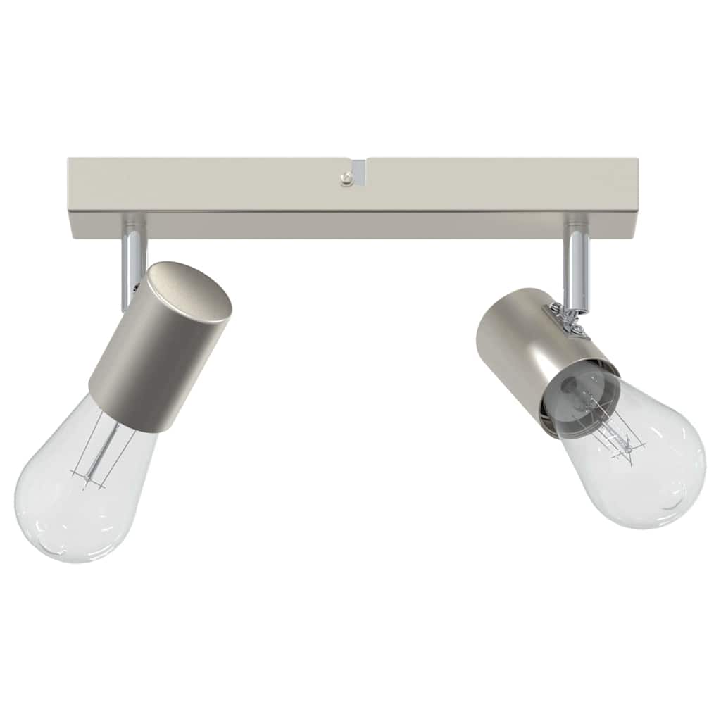 Vidaxl plafondspot met schijnwerpers nikkel 26 x 6,5 x 11,5 cm metaal