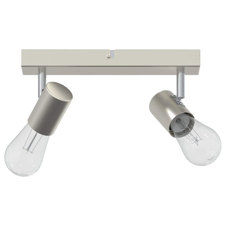 Vidaxl plafondspot met schijnwerpers nikkel 26 x 6,5 x 11,5 cm metaal