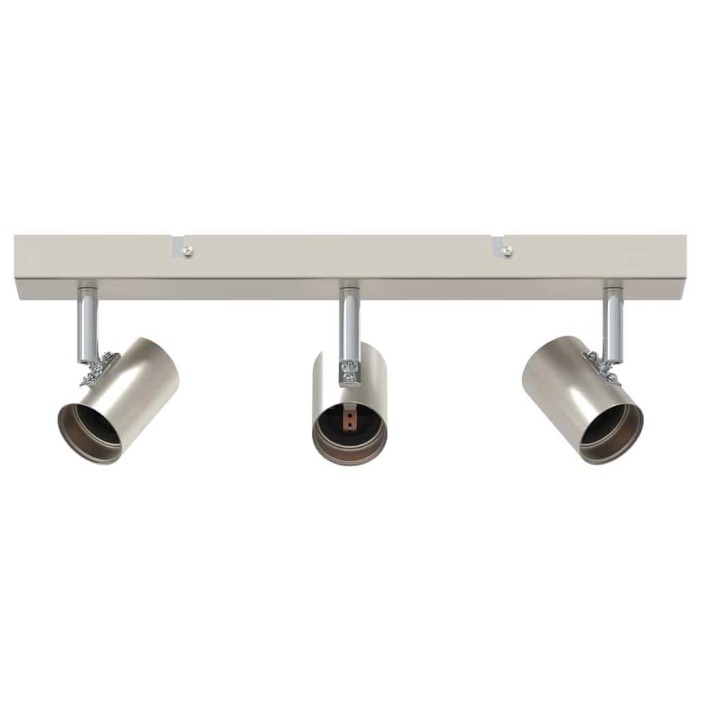 Vidaxl plafondspot met schijnwerpers nikkel 38 x 6,5 x 11,5 cm metaal