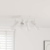 Vidaxl plafondspot met schijnwerpers wit 26,5 x 26 x 11,5 cm metaal