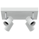Vidaxl plafondspot met schijnwerpers wit 26,5 x 26 x 11,5 cm metaal