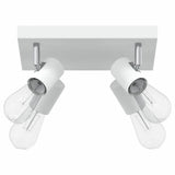 Vidaxl plafondspot met schijnwerpers wit 26,5 x 26 x 11,5 cm metaal