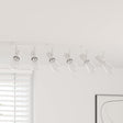 Vidaxl plafondspot met schijnwerpers wit 73 x 6,5 x 11,5 cm metaal