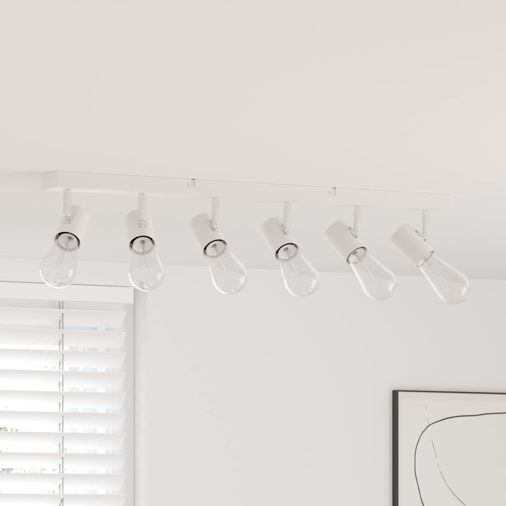 Vidaxl plafondspot met schijnwerpers wit 73 x 6,5 x 11,5 cm metaal
