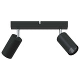 Vidaxl plafondspot met schijnwerpers zwart 26 x 6 x 16 cm metaal