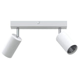 Vidaxl plafondspot met schijnwerpers wit 26 x 6 x 16 cm metaal