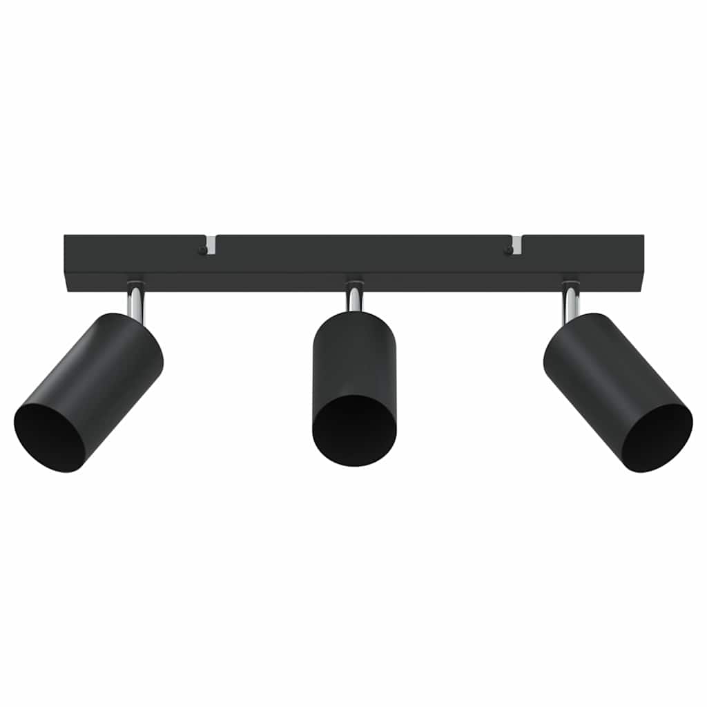 Vidaxl plafondspot met schijnwerpers zwart 38 x 6 x 16 cm metaal