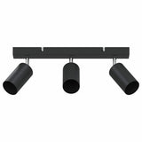 Vidaxl plafondspot met schijnwerpers zwart 38 x 6 x 16 cm metaal