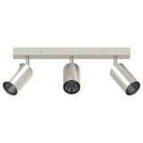 Vidaxl plafondspot met schijnwerpers nikkel 38 x 6 x 16 cm metaal