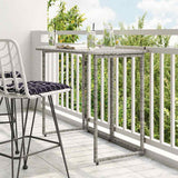 Vidaxl tuintafel inklapbaar 90x51x75 cm poly rattan grijs