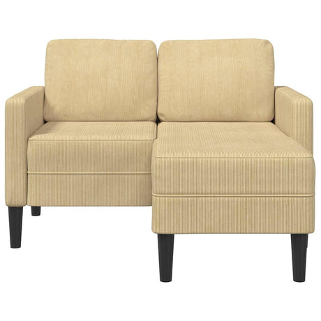 Vidaxl 2-zitsbank met chaise l-vorm 125 cm linnen grijsgroen