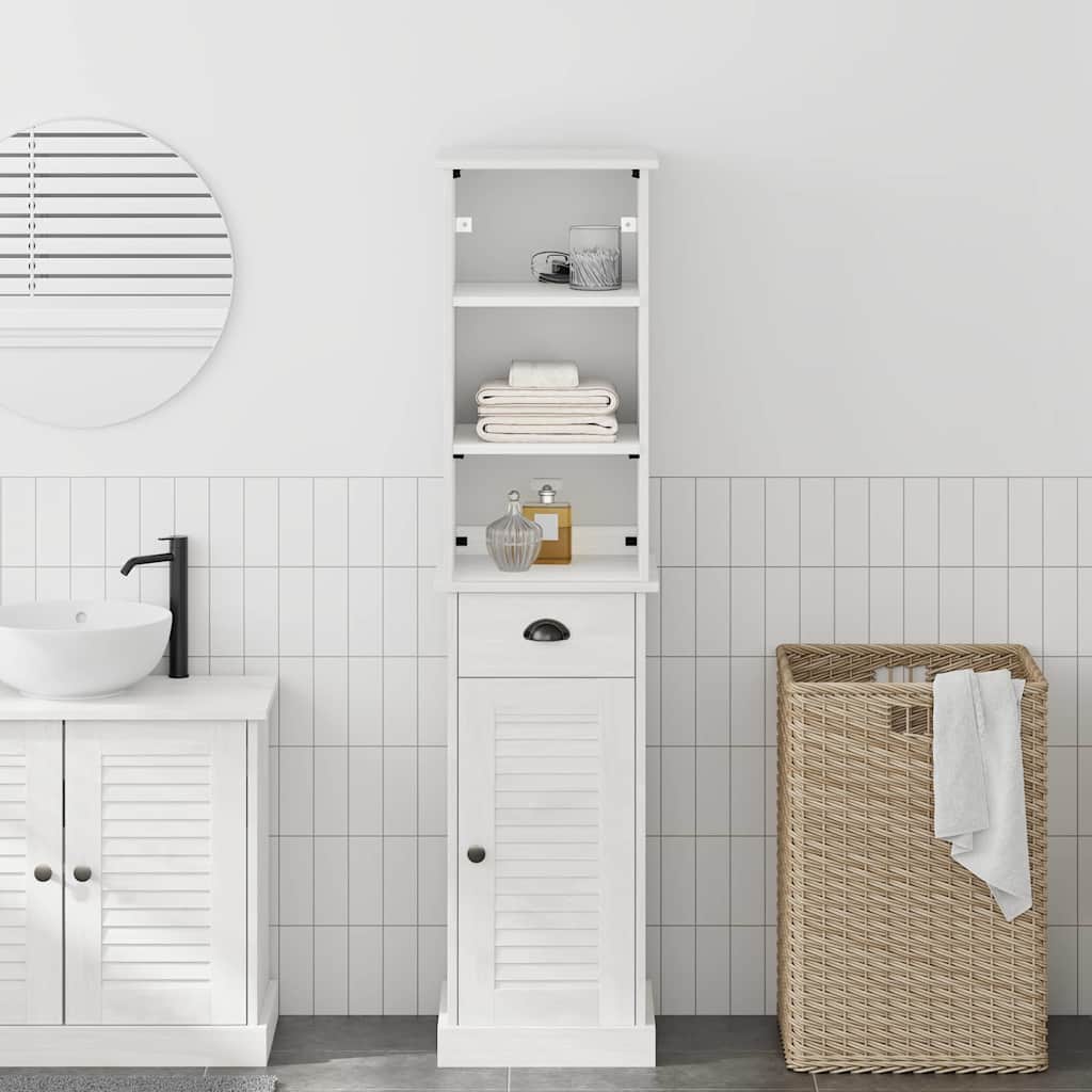 Vidaxl badkamermeubelset vigo 2 st wit en antiek wit 37 x 34 x 150 cm