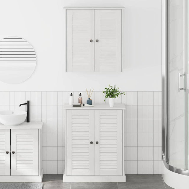 Vidaxl badkamermeubelset 2 st wit en antiek wit 67,5 x 34 x 80 cm
