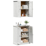 Vidaxl badkamermeubelset 2 st wit en antiek wit 67,5 x 34 x 80 cm