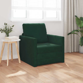 Vidaxl slaapbank donkergroen 74 x 77 x 81 cm fluweel