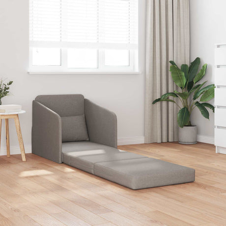 Vidaxl slaapbank taupe 65 x 80 x 83 cm stof