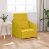 Vidaxl slaapbank geel 65 x 80 x 83 cm fluweel