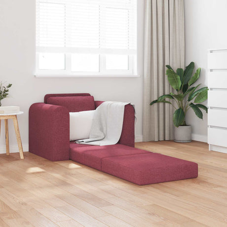 Vidaxl slaapbank wijnrood 98 x 71 x 83 cm stof