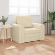 Vidaxl slaapbank crème 98 x 71 x 83 cm stof
