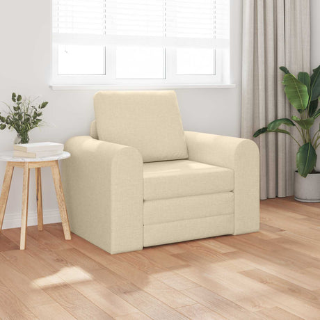 Vidaxl slaapbank crème 98 x 71 x 83 cm stof