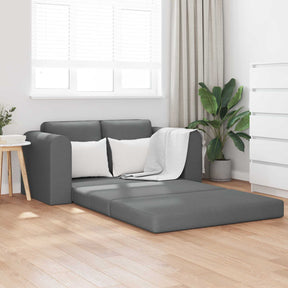 Vidaxl slaapbank donkergrijs 148 x 71 x 83 cm stof
